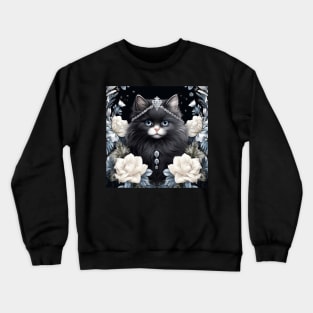 Black Persian Cat Crewneck Sweatshirt